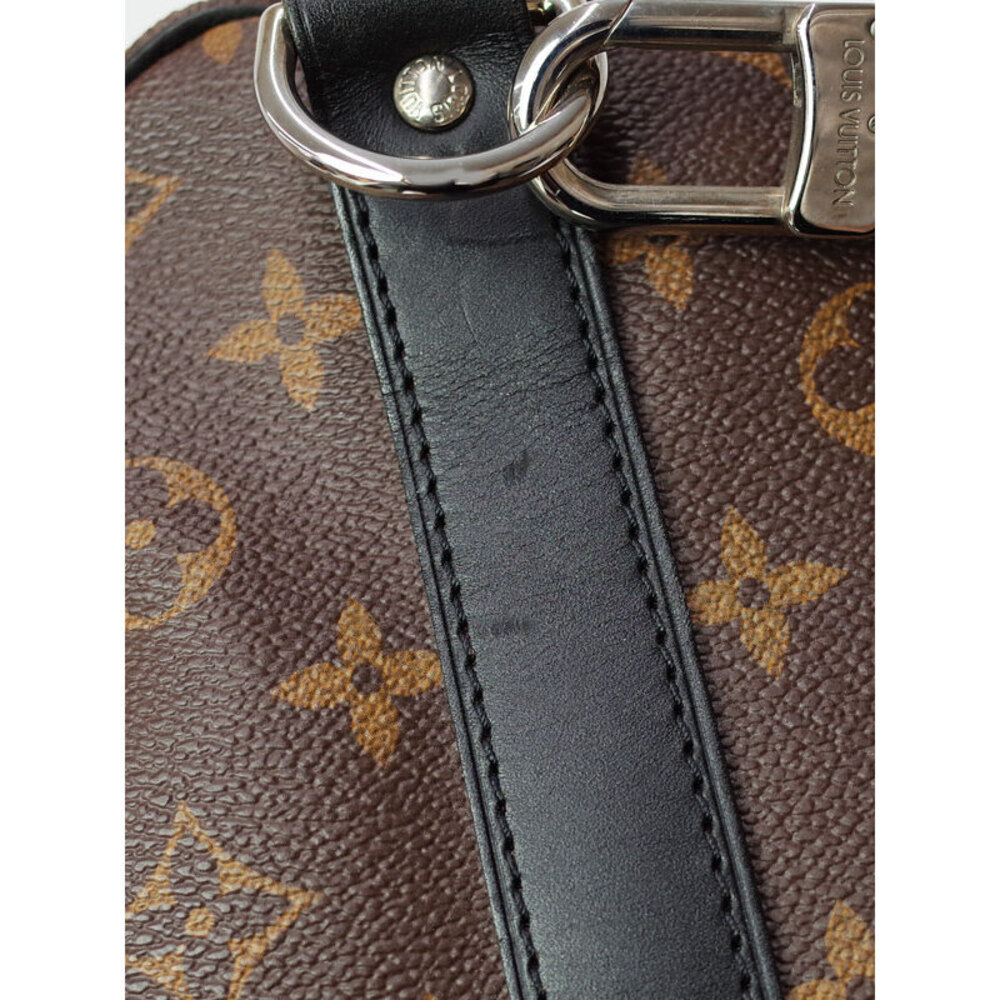 Louis Vuitton Monogram Macassar Keepall Bandouliere Travel Boston Bag - Picture 8 of 9